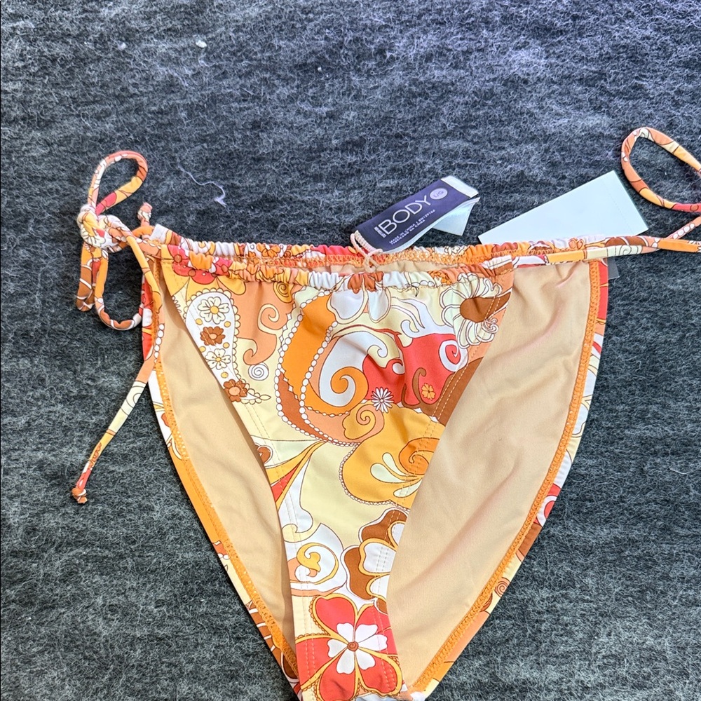 Cotton On Body burnt Orange Floral Bikini Bottom